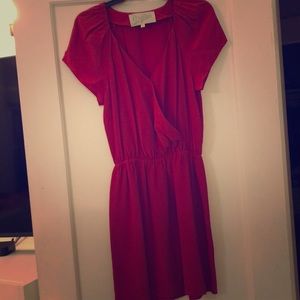 Silk red dress that fits in all the right places!